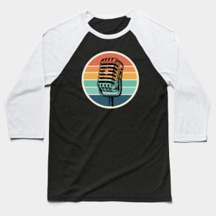 Microphone - retro Baseball T-Shirt